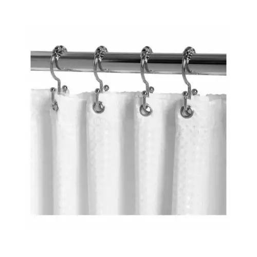 Zenna Home Chrome Double Roller Shower Curtain Hook (12 Count) Zenna Home Chrome Double Roller Shower Curtain Hook (12 Count)