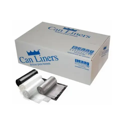 Trash Can Liners, Gray, 60-Gal., 100-Ct. Trash Can Liners, Gray, 60-Gal., 100-Ct.