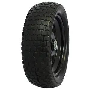 Marathon Industries 30417 Garden Cart Tire + Wheel Assembly, Flat Free, 13x5.00-6