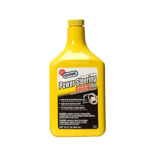 Power Steering Fluid with Stop Leak Yellow, 32 oz Bottle Power Steering Fluid with Stop Leak Yellow, 32 oz Bottle