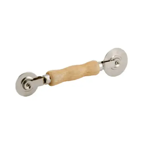 1Pc Wooden Handle And Steel Wheels Rolling Tool For Double Window