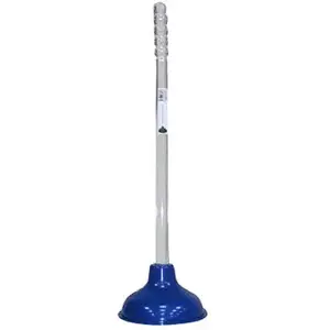EVERFLOW INDUSTRIAL SUPPLY C28822 Toilet Plunger, Blue With Clear Handle