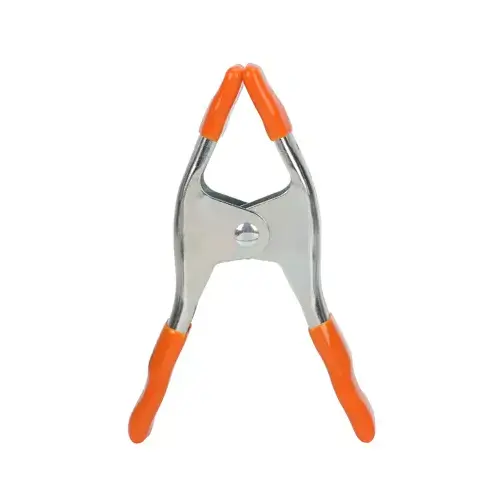 2 In. Metal Spring Clamp w/Protected Handle and Tips Orange