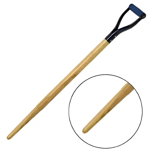 Shovel/Spade Handle With Shoulder Saw, Straight, D-Grip, 38-In.