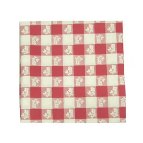 Plastic Tablecloth, Red & White Gingham, 54 x 108-In. Plastic Tablecloth, Red & White Gingham, 54 x 108-In.