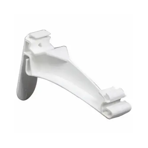 5 In. Traditional K-Style White Vinyl Hidden Gutter Hanger 5 In. Traditional K-Style White Vinyl Hidden Gutter Hanger