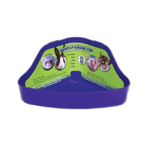 Lock-N-Litter Feeding Pan, Attaches to Wire Cage, Small Pets Lock-N-Litter Feeding Pan, Attaches to Wire Cage, Small Pets