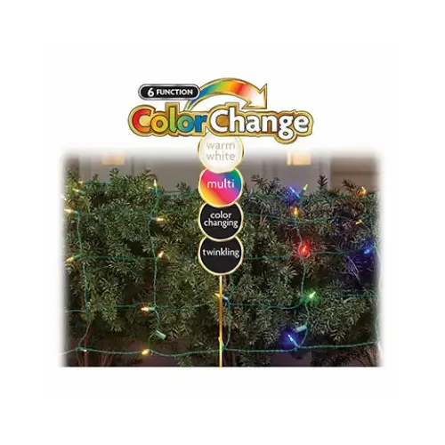 Staylit 6 Function Color Changing Net 100-Light Set Staylit 6 Function Color Changing Net 100-Light Set