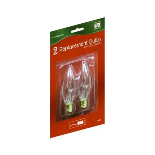 Replacement Bulbs For Electric Christmas Candle Pair