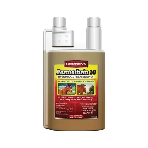 Livestock and Premise Spray, Liquid, Amber, Pungent, 1 qt Livestock and Premise Spray, Liquid, Amber, Pungent, 1 qt