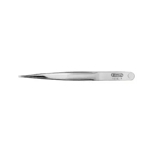 Industrial Tweezer Set, Strong Sharp Point, Stainless Steel, Nickel, 4-1/2 in OAL Industrial Tweezer Set, Strong Sharp Point, Stainless Steel, Nickel, 4-1/2 in OAL