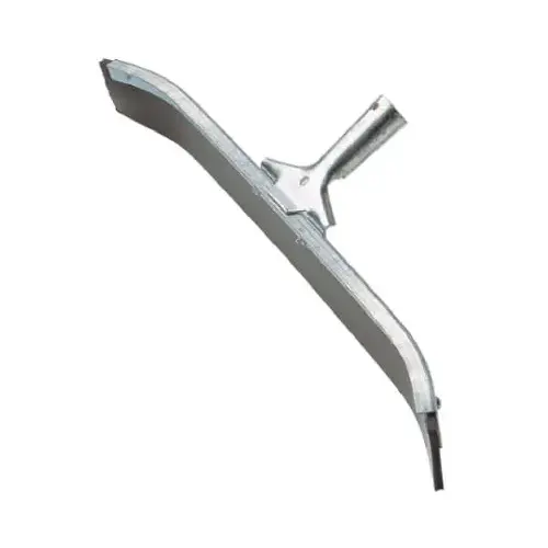 Industrial Floor Squeegee, Curved, Galvanized Steel, 24 In. Industrial Floor Squeegee, Curved, Galvanized Steel, 24 In.