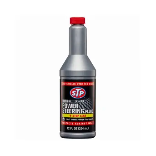 Power Steering Fluid Light Red, 12 oz Bottle