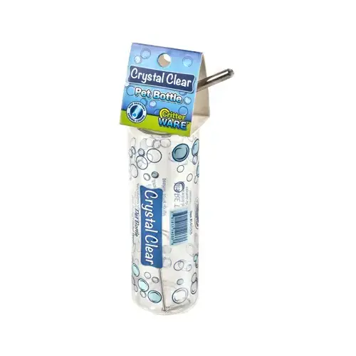 Crystal Clear Pet Bottle, Attaches to Cage, 8-oz.