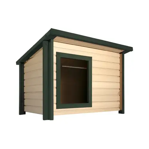 Rustic Lodge Dog House, made with ECOFLEX Rustic Lodge Dog House, made with ECOFLEX