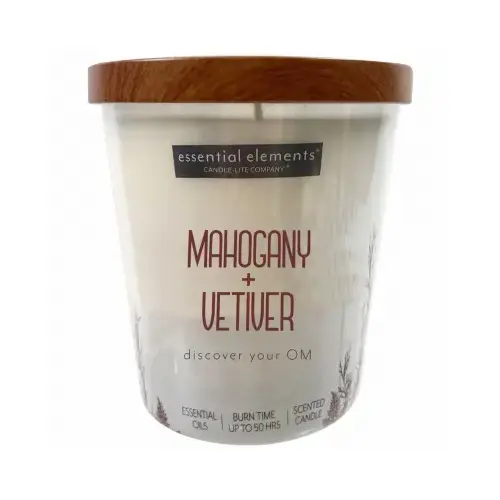 Essential Elements Jar Candle, Mahogany & Vetiver, 9-oz. Essential Elements Jar Candle, Mahogany & Vetiver, 9-oz.