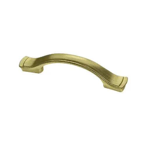 Cabinet Pull, Dual Mount, Antique Brass, 3 - 3.75-In. Cabinet Pull, Dual Mount, Antique Brass, 3 - 3.75-In.