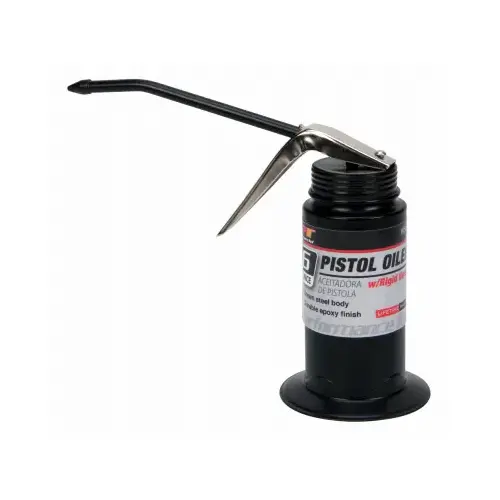 Pistol Oiler With Rigid Hose, 6-oz.