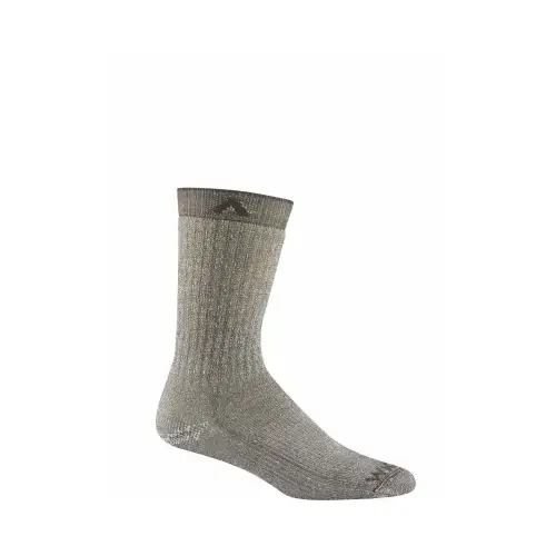 Hiker Socks, Taupe Merino Wool, Women's Medium