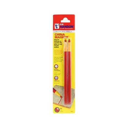 CH Hanson China Marker, Red, 6-3/4 in L - pack of 2 CH Hanson China Marker, Red, 6-3/4 in L - pack of 2
