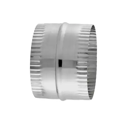 5 In. Galvanized Steel Flexible Duct Connector Silver