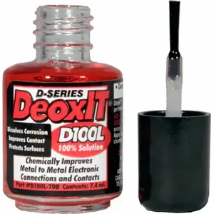 DeoxIT D100L-2DB D-Series Electrical Contact Cleaner, Brush Applicator, 7.4-mil.