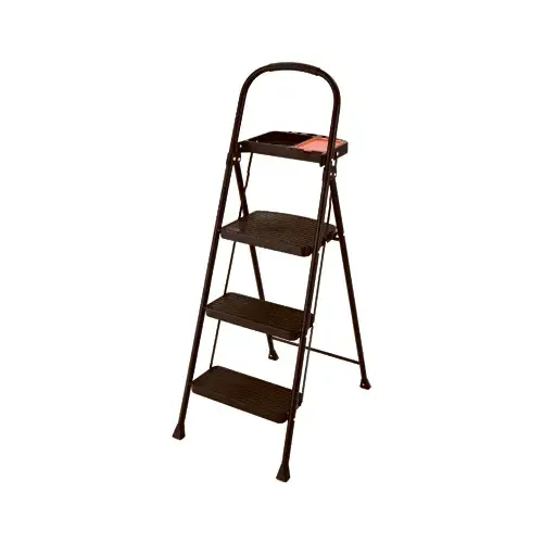 Project Step Stool With Tray, 3-Step, Steel Project Step Stool With Tray, 3-Step, Steel