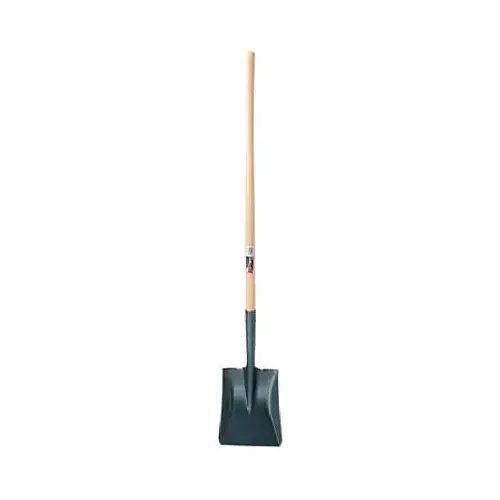 Long-Handle Square-Point Shovel With Lacquered Handle