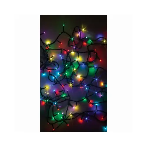 LED Compact String 100-Light Set, Micro, Twinkling Multi-Color