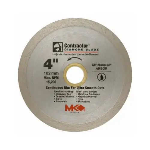 Circular Saw Blade, Wet Tile, 4--In. Circular Saw Blade, Wet Tile, 4--In.