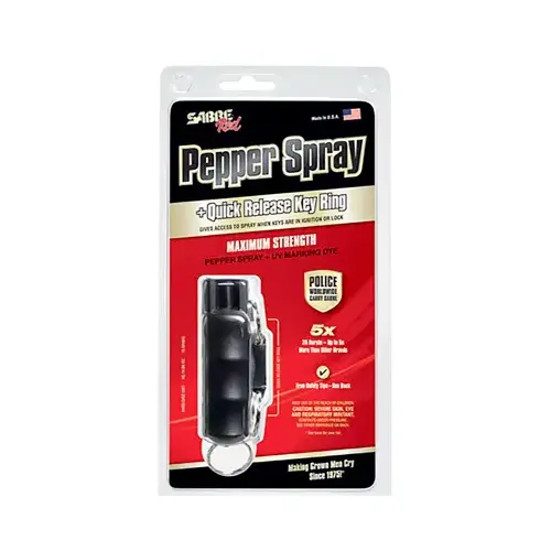 Maximum Strength Pepper Spray & UV Marking Dye, Black Case, 0.54 oz. Gel Maximum Strength Pepper Spray & UV Marking Dye, Black Case, 0.54 oz. Gel