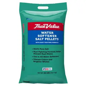 TRUE VALUE MFG COMPANY 600078U Water Conditioning Salt Pellets With Rust Fighting Formula, 40-Lbs.