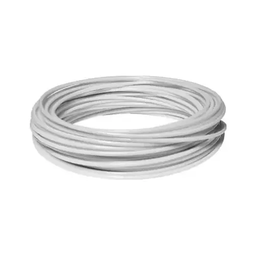 Clothesline Wire, Plastic Coated, White, 100-Ft.