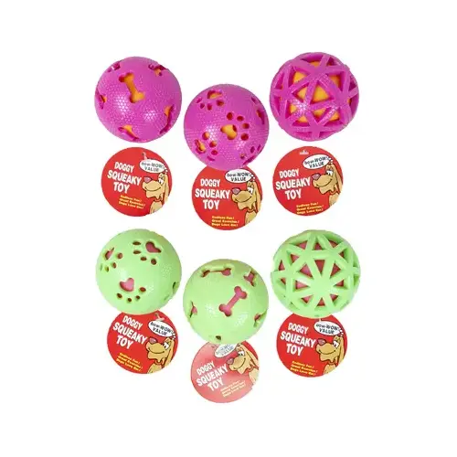 Dog Toy, Ball, Assorted Colors, 3-In. Dog Toy, Ball, Assorted Colors, 3-In.