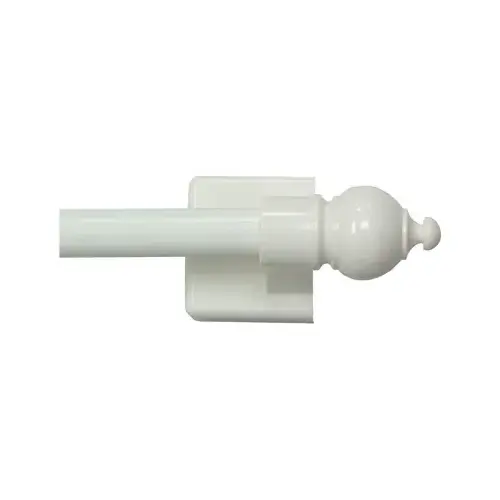 KN40344 Cafe Rod, 7/16 in Dia, 16 to 28 in L, Metal, White KN40344 Cafe Rod, 7/16 in Dia, 16 to 28 in L, Metal, White