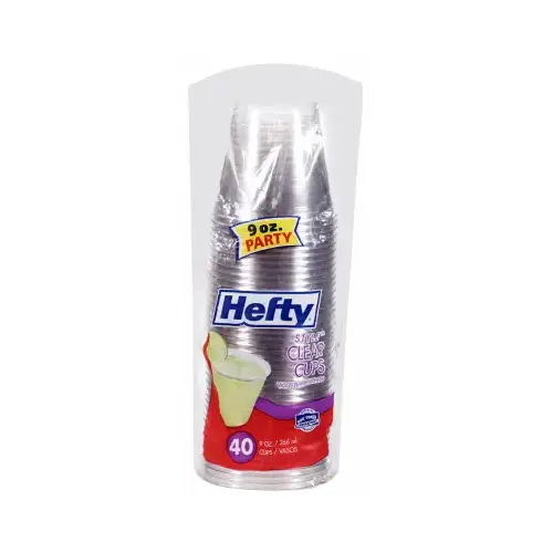 Deluxe Clear Cups, 9-oz., 40-Ct. Deluxe Clear Cups, 9-oz., 40-Ct.