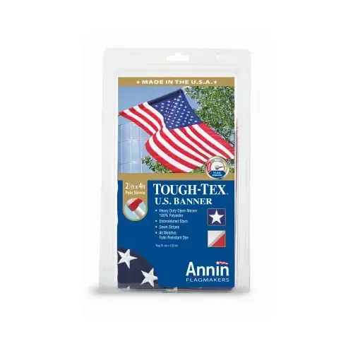 Tough Tex U.S. Flag, Polyester, 2.5 x 4-Ft.
