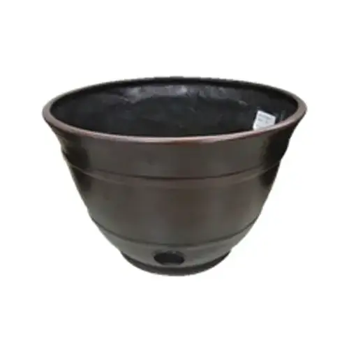 Hose Pot, Holds 100-Ft. of Hose, Burnt Copper Resin Hose Pot, Holds 100-Ft. of Hose, Burnt Copper Resin