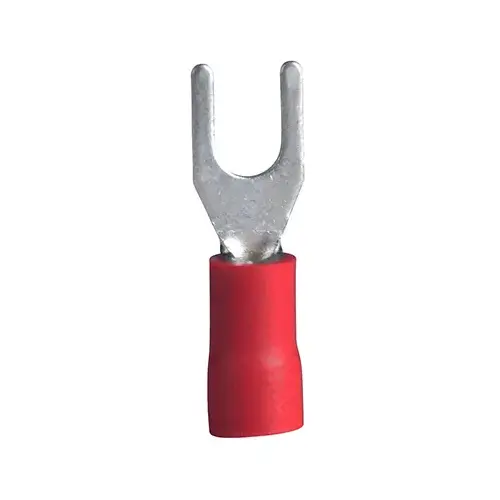 Spade Terminal, Red, 4-6 Stud, 22-18 AWG - pack of 75 Spade Terminal, Red, 4-6 Stud, 22-18 AWG - pack of 75