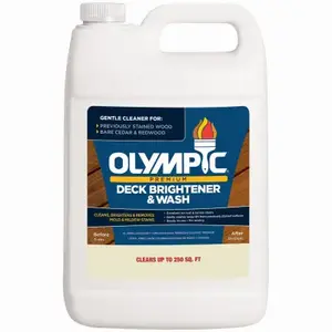OLYMPIC/PPG ARCHITECTURAL FIN 52120/01 Deck Brightener & Wash, Ready-to-Use, 1-Gallon