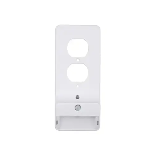 LED Night Light Wall Plate, Duplex, Motion Sensor, White LED Night Light Wall Plate, Duplex, Motion Sensor, White
