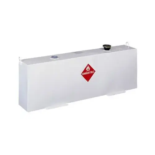 Vertical Steel Transfer Tank, White, 36-Gallons