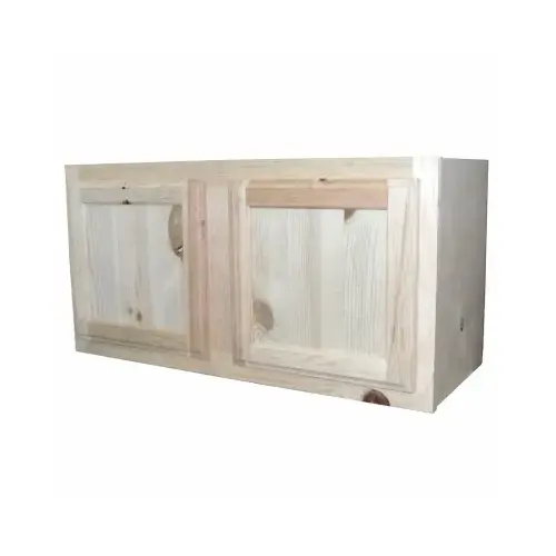 Wall Cabinet, Pine, 30 x 15 In. Wall Cabinet, Pine, 30 x 15 In.