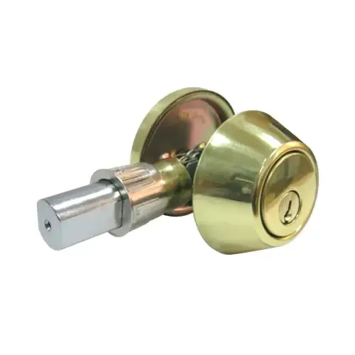 Mobile Home Single-Cylinder Deadbolt, Polished Brass - pack of 2 Mobile Home Single-Cylinder Deadbolt, Polished Brass - pack of 2