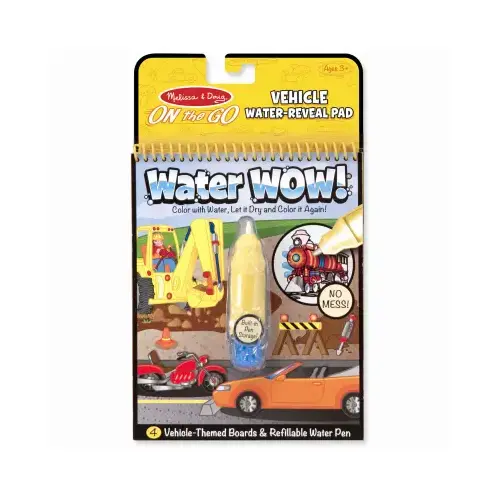 Vehicles Water Wow Coloring Paint Book
