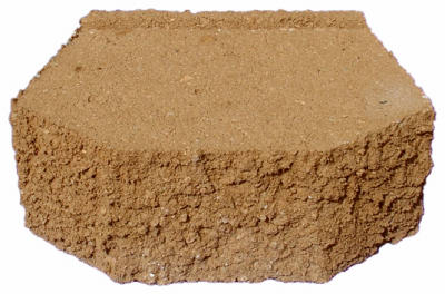 Oldcastle 162005551 Castle Retaining Wall Block, Tan, 12-In.