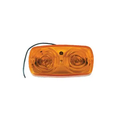 Trailer Marker/Clearance Light, Amber, Double Bulls Lens Trailer Marker/Clearance Light, Amber, Double Bulls Lens