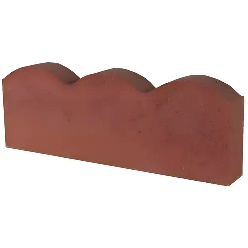 Scallop Concrete Edger, Red, 16-In. - pack of 240