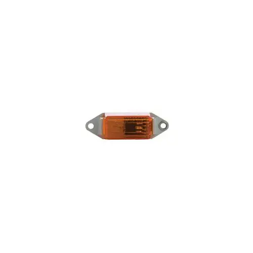 Trailer Marker Light, Amber With White Base, 3.25 x 1-In.