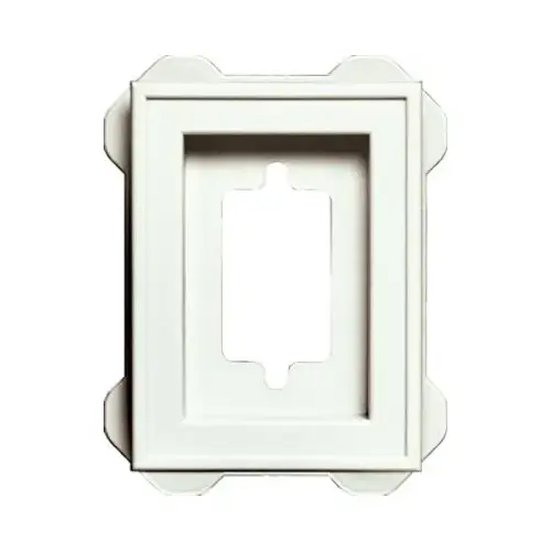 Recessed Mini Mounting Block, White Recessed Mini Mounting Block, White